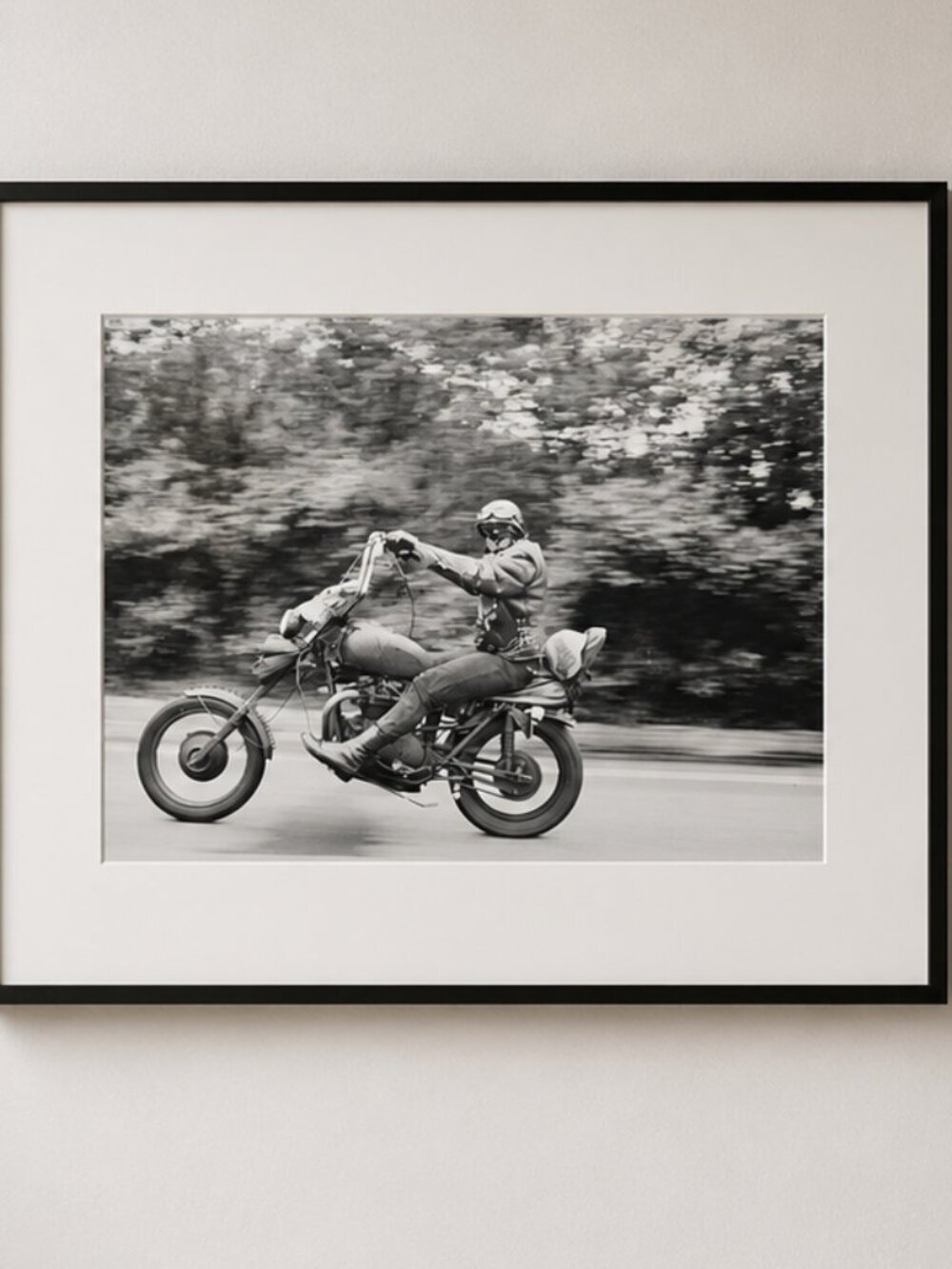 Biker Fine Art Photograph Print Janine Gordon B/w Vintage Harley Davidson